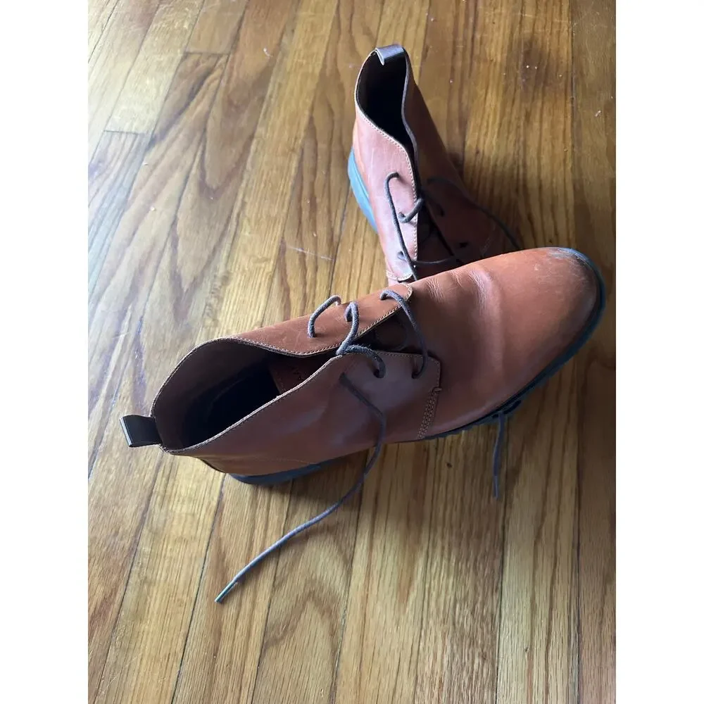 Cole Haan Zerogrand Chukka Boots Brown Leather Men’s 11.5M Lightweight